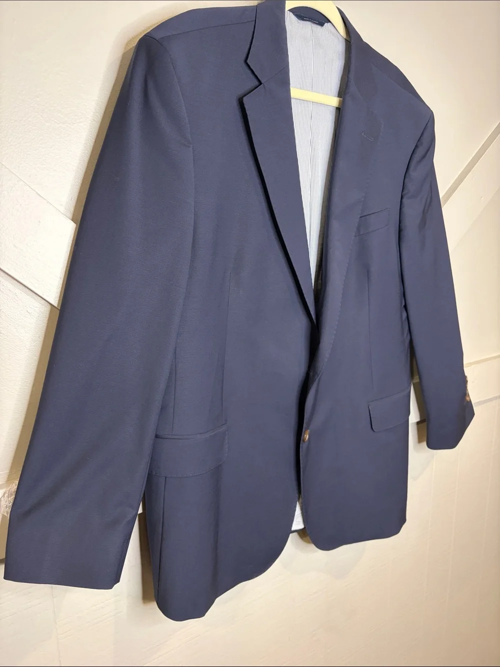 Brooks Brothers Explorer Madison Fit Navy Wool Blazer 46R Two Button Sports Coat